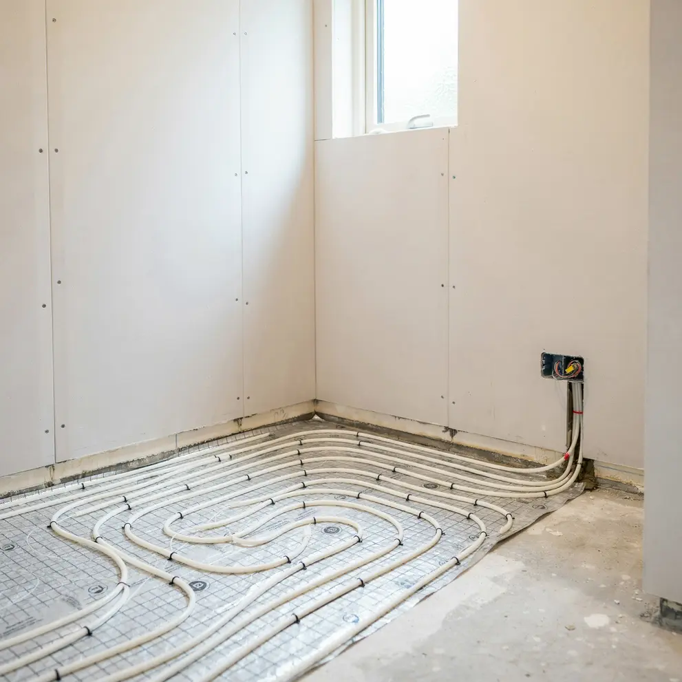 installation av golvvarme enskede