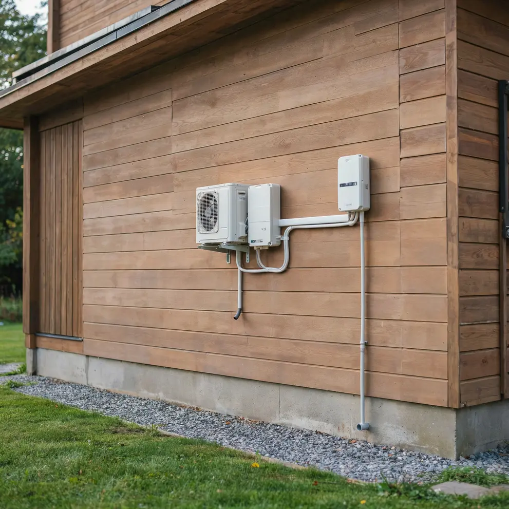 installation av varmepump enskede